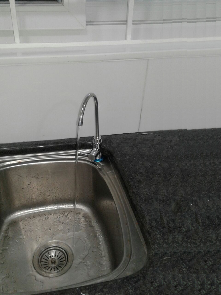 3M - RO unit installation under the sink and faucet for RO water
