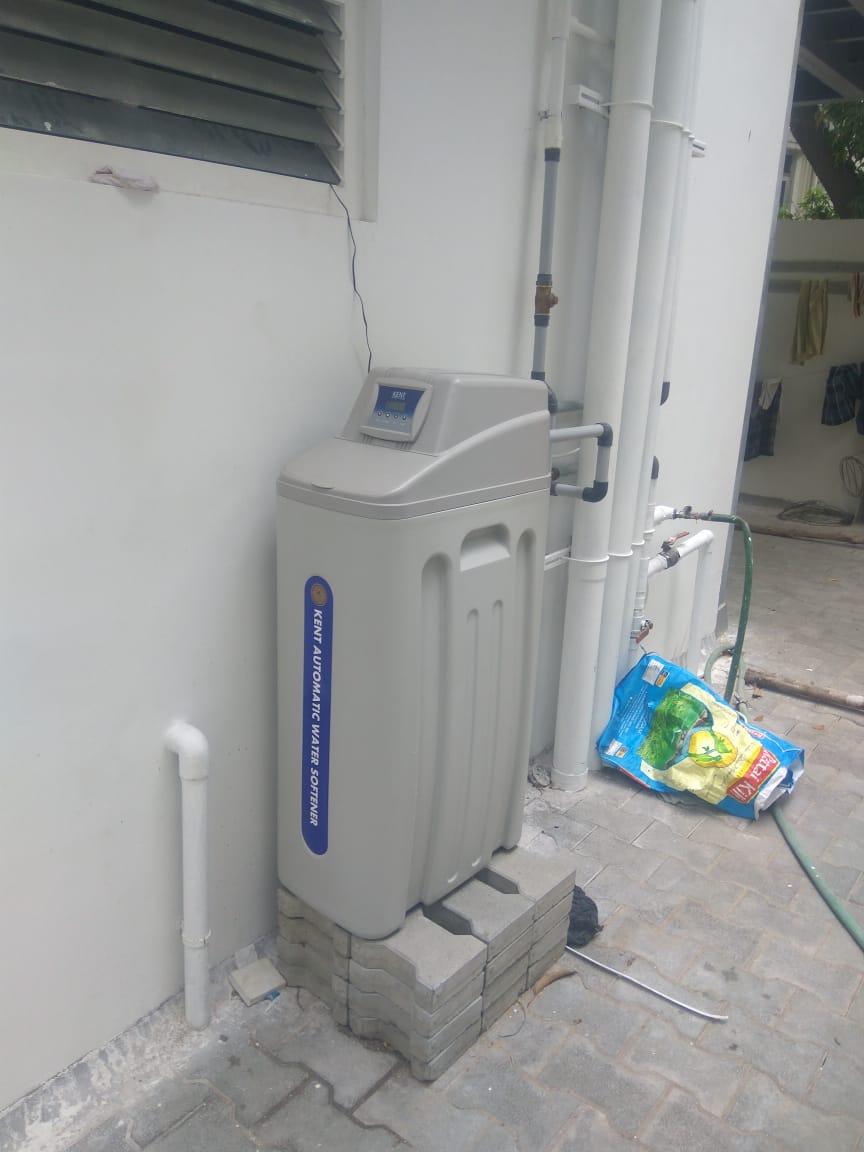 Kent -Automatic Water Softner installation thru motor